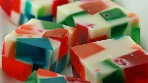 Cuadrados de gelatina
