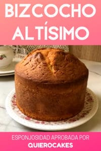Quierocakes Cocina 24 Bizcocho altísimo sin polvo de hornear ni levadura