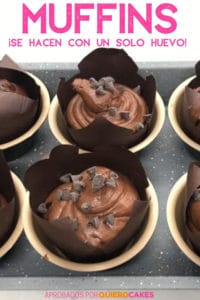 Muffins con un solo huevo