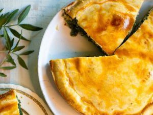 Tarta de hojas de remolacha