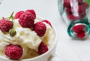 Postres con crema de leche
